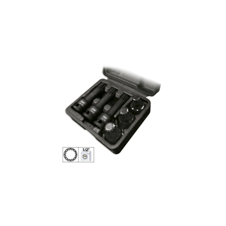 SCULE SI ECHIPAMENTE ATELIER - SET DE 6 TUBULARE XZN DE 1/2` DE IMPACT JBM