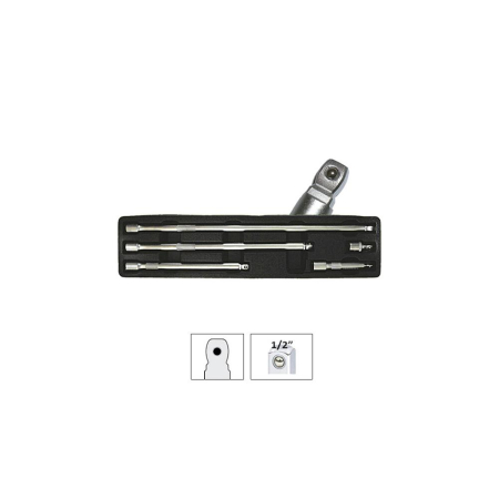 SCULE MECANICE - SET DE PRELUNGITOARE 1/2` CU CAP SEMIROTUND JBM