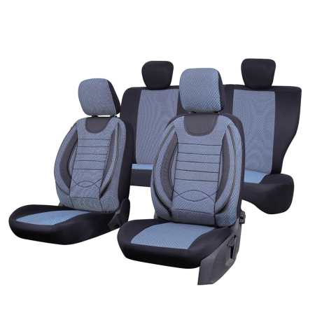 HUSE PENTRU SCAUNE - SET HUSE SCAUN CITY ALBASTRU