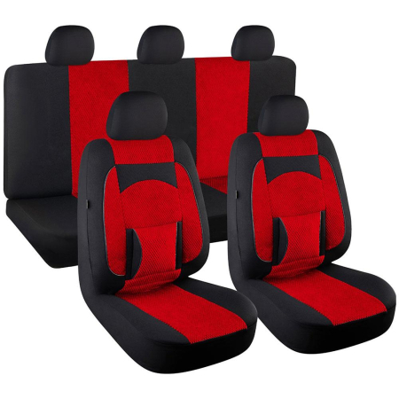 HUSE PENTRU SCAUNE - SET HUSE SCAUN COMFORT ROSU