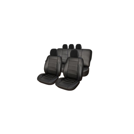 HUSE PENTRU SCAUNE - SET HUSE SCAUN EXCLUSIVE LEATHER KING NEGRU