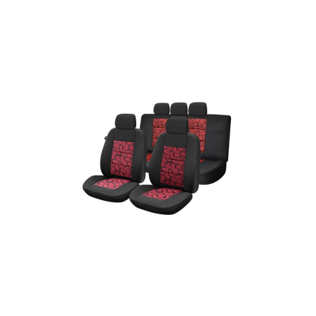 ACCESORII DE INTERIOR - SET HUSE SCAUN PREMIUM LUX - ROSU