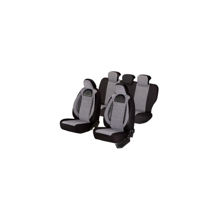HUSE PENTRU SCAUNE - SET HUSE SCAUN RACING GRI - NEGRU
