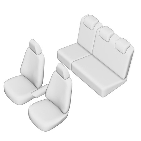 SET HUSE SCAUN UMBRELLA PENTRU DACIA DOKKER 2012- (BANCHETA FRACTIONATA) CU TETIERE SPATE IN FORMA DE L [1]