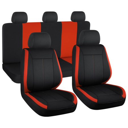 HUSE PENTRU SCAUNE - SET HUSE SCAUN VISION ROSU