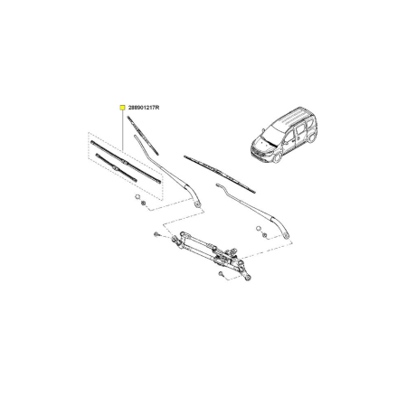 STERGATOARE SI MECANISME ACTIONATE - SET LAMELE STERGATOR 550/400 MM