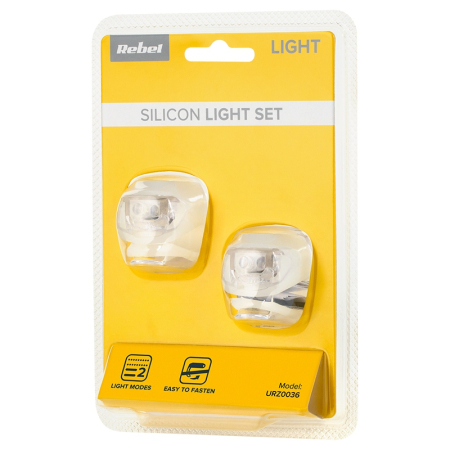 SET LUMINI BICICLETA SILICON REBEL [3]