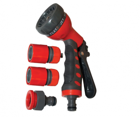 Accesorii - Set pistol stropit cu 7 funcții și accesorii Top Garden 380924