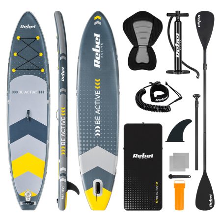 SET PLACA GONFLABILA STAND UP PADDLE SCAUN 350X80X15 CM [1]