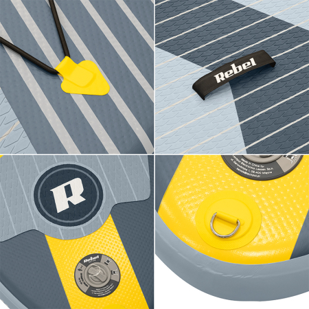 SET PLACA GONFLABILA STAND UP PADDLE SUP 244X76X10 CM [10]