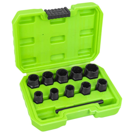 SCULE SI ECHIPAMENTE ATELIER - SET TUBULARE TWIST DE 3/8` PENTRU EXTRACTIE A PIULITELOR SI SURUBURILOR DE BLOCARE JBM