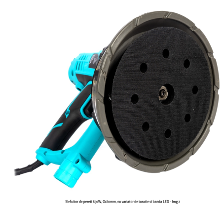 Slefuitor de pereti 850W, Ø180mm, cu variator de turatie si banda LED [1]