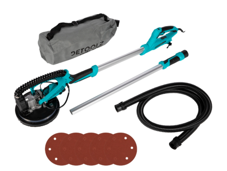 Slefuitor pentru perete extensibil cu aspirator Ø215 750W [7]