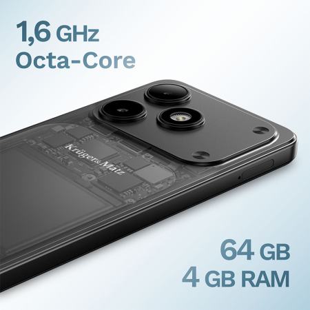 SMARTPHONE 4GB/64GB FLOW 12 NEGRU KRUGER&MATZ [14]