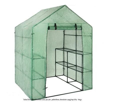 Sere și Solarii - Solar/Sera Micul Fermier 0.7x1.4x1.9m , polietilena, densitate 140g/mp UV4