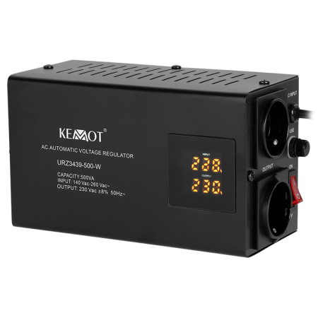 STABILIZATOR TENSIUNE AUTOMAT 500VA PERETE KEMOT [1]