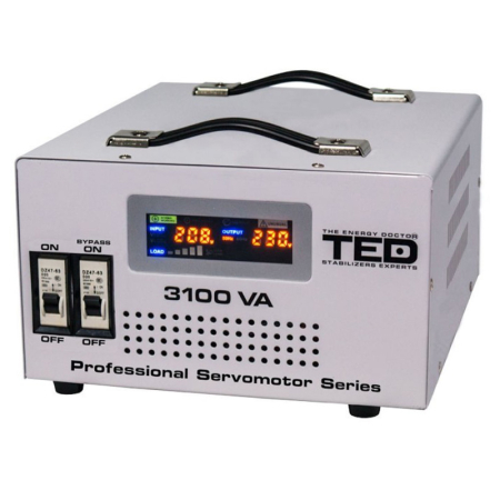 STABILIZATOR TENSIUNE SERVOMOTOR 3100VA TED ELECTRIC [1]
