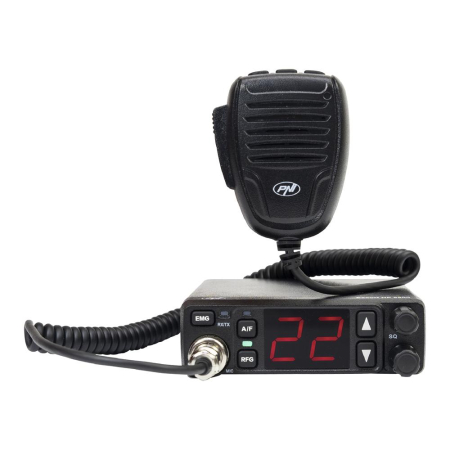 STATIE RADIO CB PNI ESCORT HP 5500, MULTISTANDARD, 4W, AM-FM, 12V/24V, ASQ, RF GAIN, MUFA DE BRICHETA INCLUSA [15]