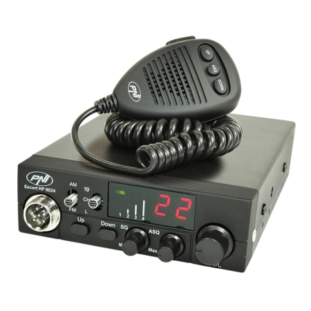 STATIE RADIO CB PNI ESCORT HP 8024 12/24V CU ASQ REGLABIL [1]