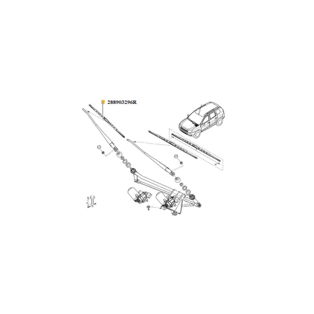 STERGATOARE SI MECANISME ACTIONATE - STERGATOR PARBRIZ 475 MM STANGA