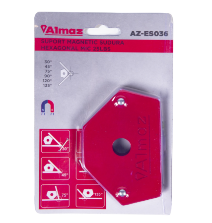 Sudura Suport sudura Almaz, magnetic, forma "hexagon", capacitate de ridicare 11.3 Kg [1]