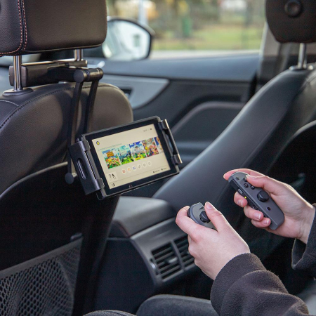 SUPORT AUTO FLEXIBIL PREMIUM PENTRU TABLETA CU PRINDERE IN TETIERA [10]