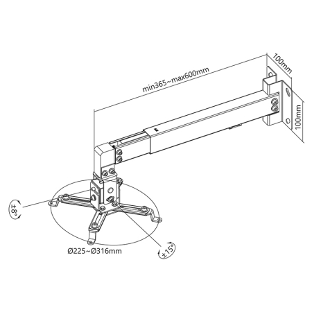 SUPORT DE PERETE PENTRU RETROPROIECTOR [3]