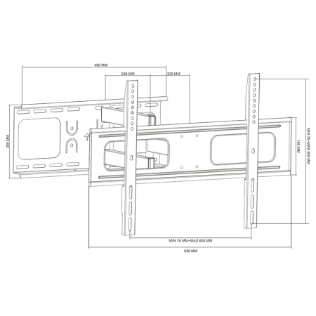 SUPORT LED TV HIGH CLASS 37-70 INCH CABLETECH [4]