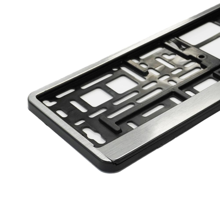 SUPORT NUMAR INMATRICULARE MEGA DRIVE CHROME BRUSH 1 BUC [3]