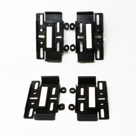 ACCESORII EXTERIOR - SUPORT NUMAR INMATRICULARE MEGA DRIVE FARA RAME SET 4 BUC (FATA + SPATE) NEGRU