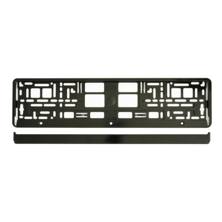 ALTE ACCESORII DE EXTERIOR - SUPORT NUMAR INMATRICULARE MEGA DRIVE METALIZAT NEGRU 1 BUC