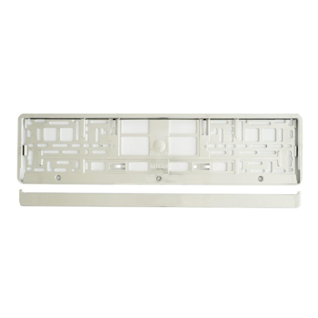 ALTE ACCESORII DE EXTERIOR - SUPORT NUMAR INMATRICULARE MEGA DRIVE METALIZAT SILVER 1 BUC