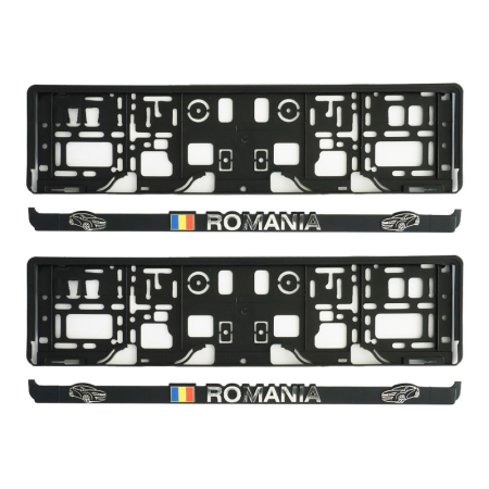 ACCESORII EXTERIOR - SUPORT NUMAR INMATRICULARE MEGA DRIVE ROMANIA SET 2 BUC