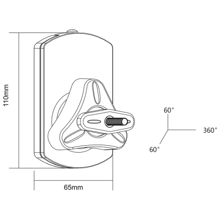 SUPORT SATELITI AUDIO MAX 10KG CABLETECH [5]