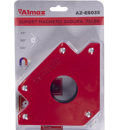 Suport sudura Almaz, magnetic, forma "sageata", capacitate de ridicare 34 Kg [1]