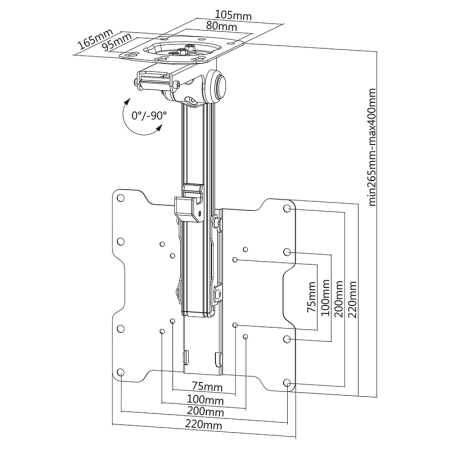 SUPORT TAVAN LED TV 17-37 INCH [7]