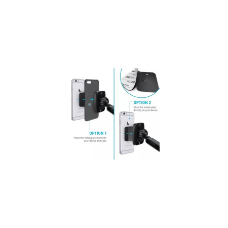 SUPORT TELEFON AUTO MAGNETIC CU FIXARE PE BORD/PARBRIZ CU VENTUZA [3]