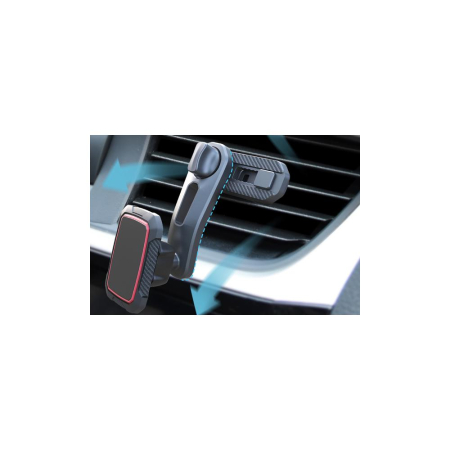 CONECTICA PENTRU TELEFOANE - SUPORT TELEFON MAGNETIC AUTO CU FIXARE IN GRILA DE VENTILATIE SI BRAT REGLABIL