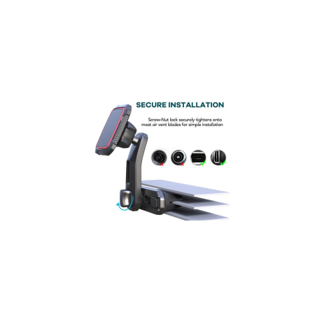 SUPORT TELEFON MAGNETIC AUTO CU FIXARE IN GRILA DE VENTILATIE SI BRAT REGLABIL [5]
