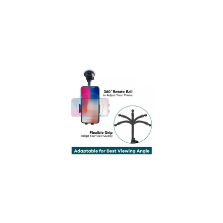 SUPORT TELEFON MAGNETIC AUTO CU FIXARE PE PARBRIZ CU VENTUZA [8]