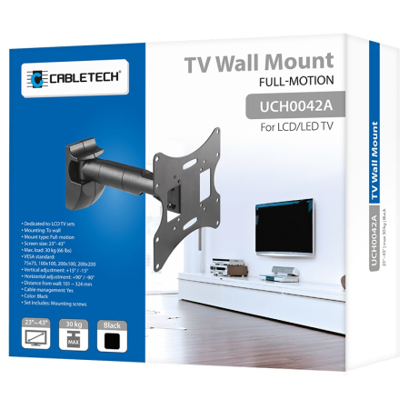 SUPORT TV 23-42 INCH 30 KG NEGRU [5]