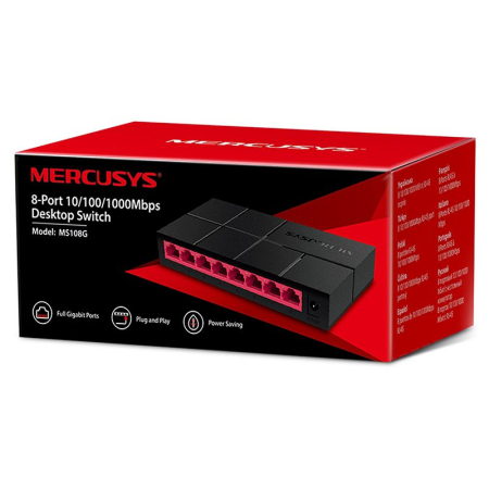 SWITCH 8 PORTURI 10/100/1000MBPS MS108G MERCUSYS [2]