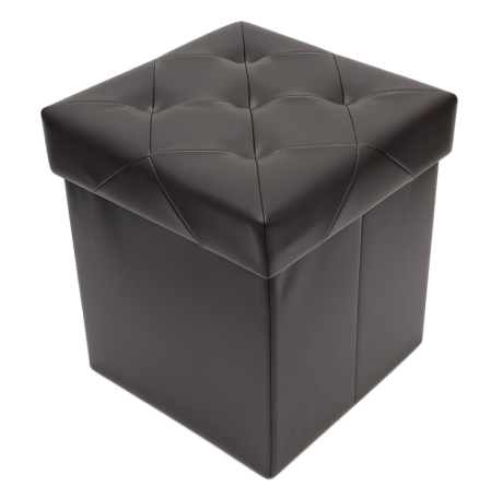 Piese Mobilier - TABURET PLIABIL DEPOZITARE - 38X38X38CM / BRUN