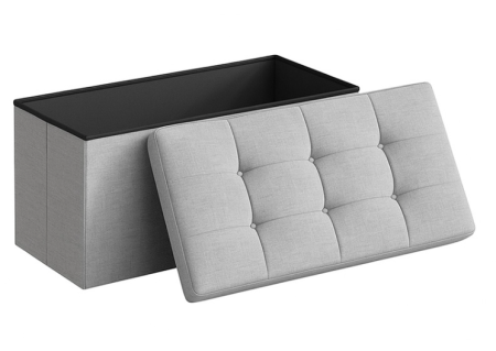 Piese Mobilier - TABURET PLIABIL DEPOZITARE DUBLU - 76X38X38CM / GRI
