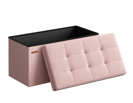 Piese Mobilier - TABURET PLIABIL DEPOZITARE DUBLU - 76X38X38CM / ROZ