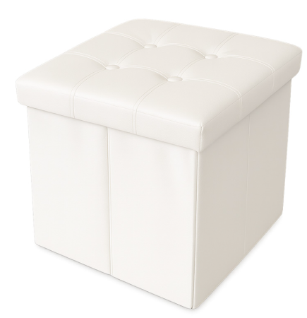 Piese Mobilier - TABURET PLIABIL DEPOZITARE MODERN - 38X38X38CM / BEJ