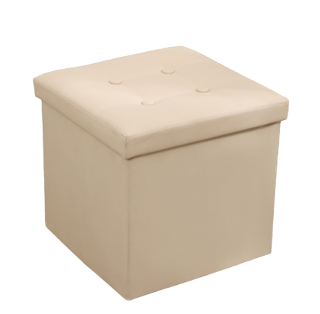 Tabureți - TABURET PLIABIL DEPOZITARE MODERN - 38X38X38CM / GALBEN