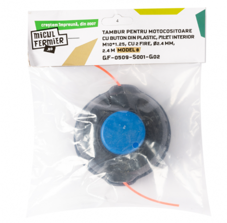 Tambur 2.4 mm Micul Fermier, buton plastic Model 8 GF-0509-S001-G02 [1]