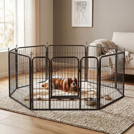 TARC MODULAR PENTRU CAINI 8 PANOURI 80X60 CM REBEL ANIM [9]