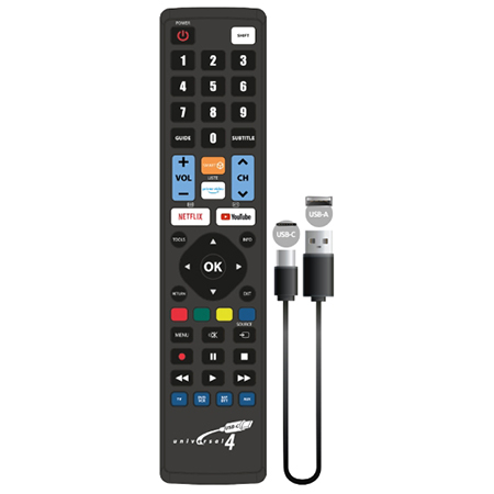 Televizoare & accesorii - TELECOMANDA UNIVERSALA PROGRAMABILA USB-C 4:1